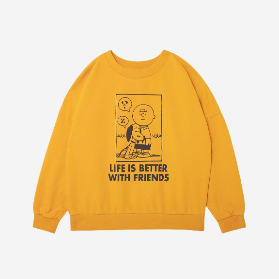 Snoopy &amp; Charlie Brown Oversized Kids Sweatshirt